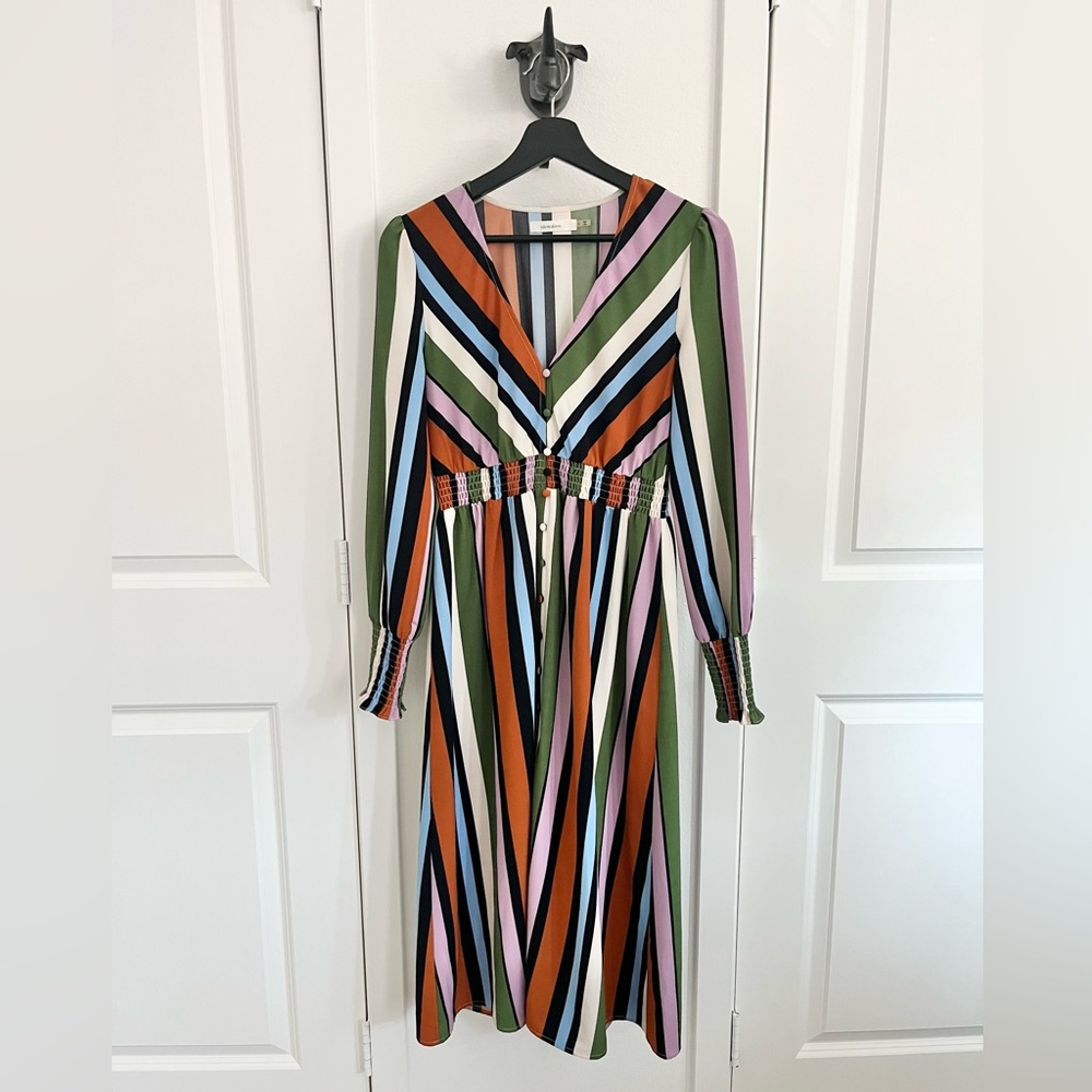 Idem Ditto striped midi dress, small